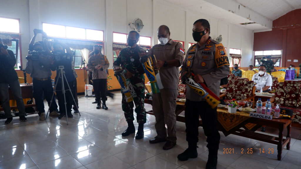 Lounching Ratusan Kampung Yaba Nonti, Ini Pesan Kapolda PB