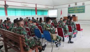 Kodim Mimika Terima Sosialisasi Vaksinasi Covid-19