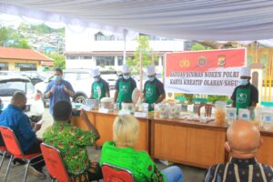 Binmas Noken Polri Pamerkan Hasil Olahan Sagu Karya Anak Muda Papua