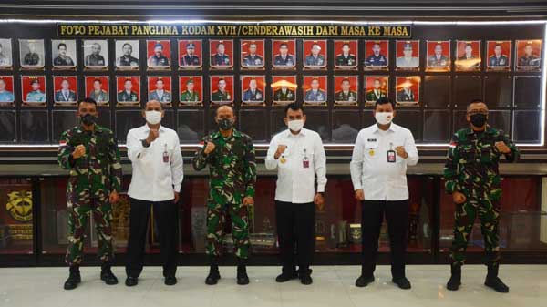 Pangdam Cenderawasih Terima Kunker Kemenhan RI