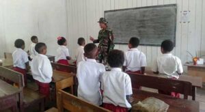 Satgas TNI Kenalkan Budaya Seni Tari di SD Perbatasan RI