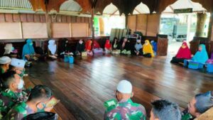 Satgas TNI Laksanakan Khatmul Qur’an Bersama Warga di Perbatasan