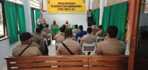 Polres Sarmi Gelar Anev Tingkatkan Kinerja Bhabinkamtibmas