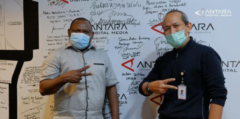 Kadis Kominfo Kabupaten Jayapura Bertemu CEO Antara Digital Media, Ini Pembahasannya