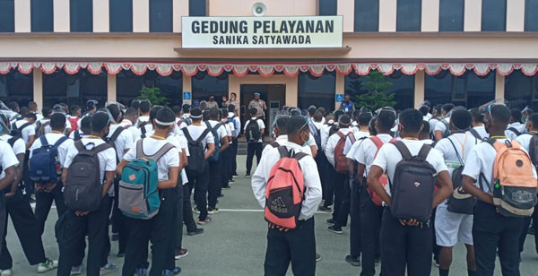 108 Casis Polres Sarmi Tahapan Rikes Tahap I di Jayapura