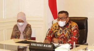 Gubernur Maluku Ikuti Rakornas Wasin 2021 secara Virtual