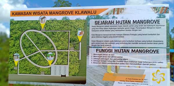 Peta lokasi taman wisata mangrove