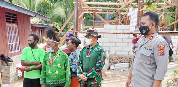 Dandim BN Wakapolres Biak Tinjau TMMD