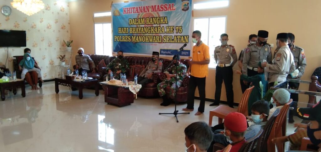 Polres Mansel Gelar Khitanan, Peringati HUT Bhayangkara ke-75