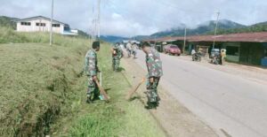 Karya Bakti TNI Wujudkan Toleransi Antar Umat Beragama di Mapia