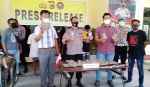 Polres Keerom Tangkap 4 Orang Terduga Pemilik dan Pengedar Ganja