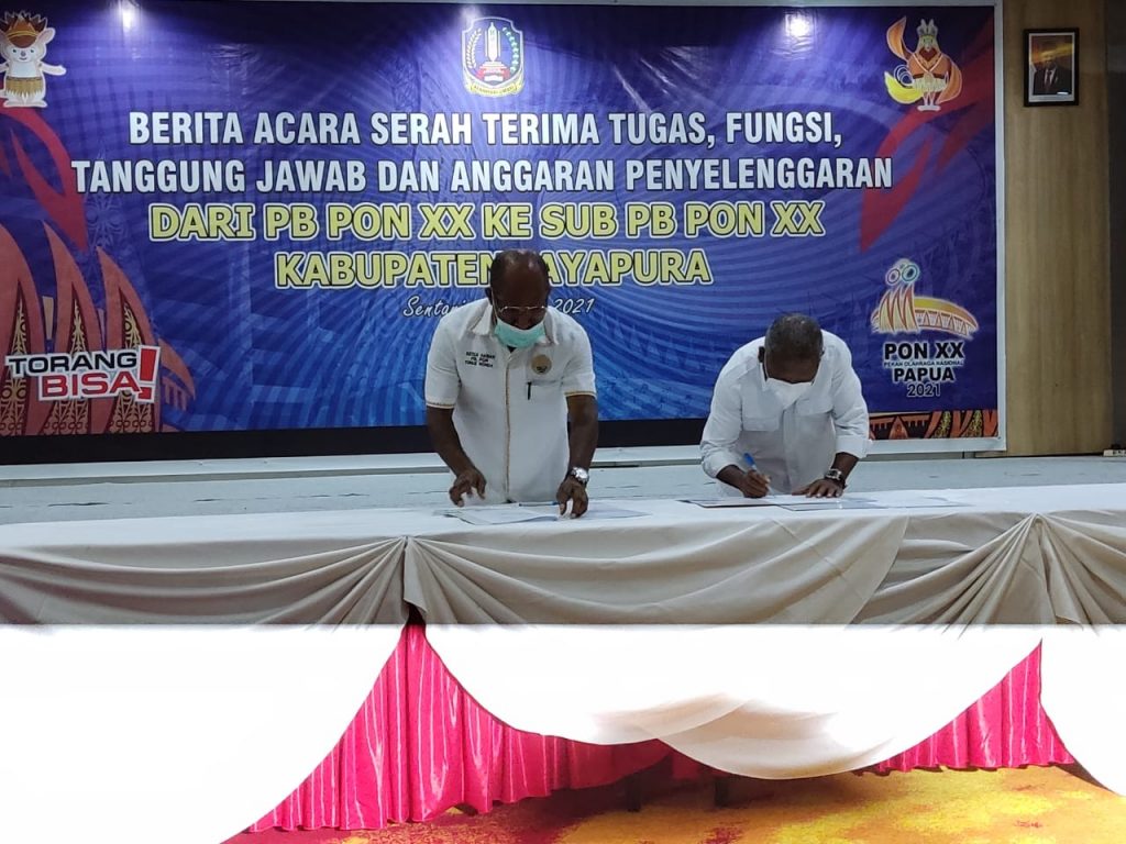 PB PON XX Geser Anggaran ke Klaster Kabupaten Jayapura Rp 94,8 Miliar