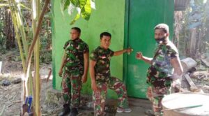 Program Jambanisasi, Aparat TNI di Sentani Bangun MCK