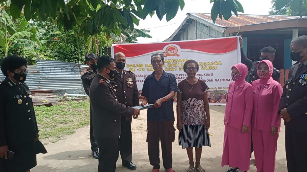 Polres Sarmi Anjangsana ke Warakauri dan Purnawirawan Polri