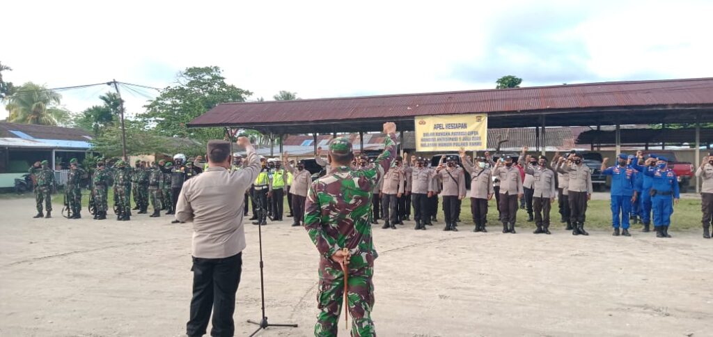Jelang 1 Juli 2021, Personil Gabungan TNI/Polri Disiagakan di Sarmi