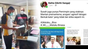 Akun Fb Bahta Gibri Sangaji Dipolisikan, Diduga Hina Gubernur Maluku