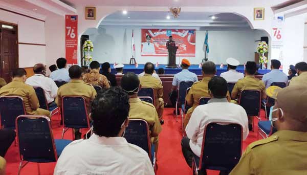Bupati Biak Pidato 16 Agustus 2021
