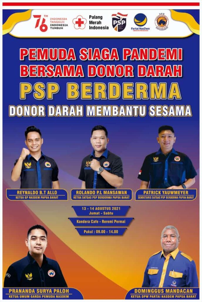 Kabar Gembira! PSP NasDem BERDERMA