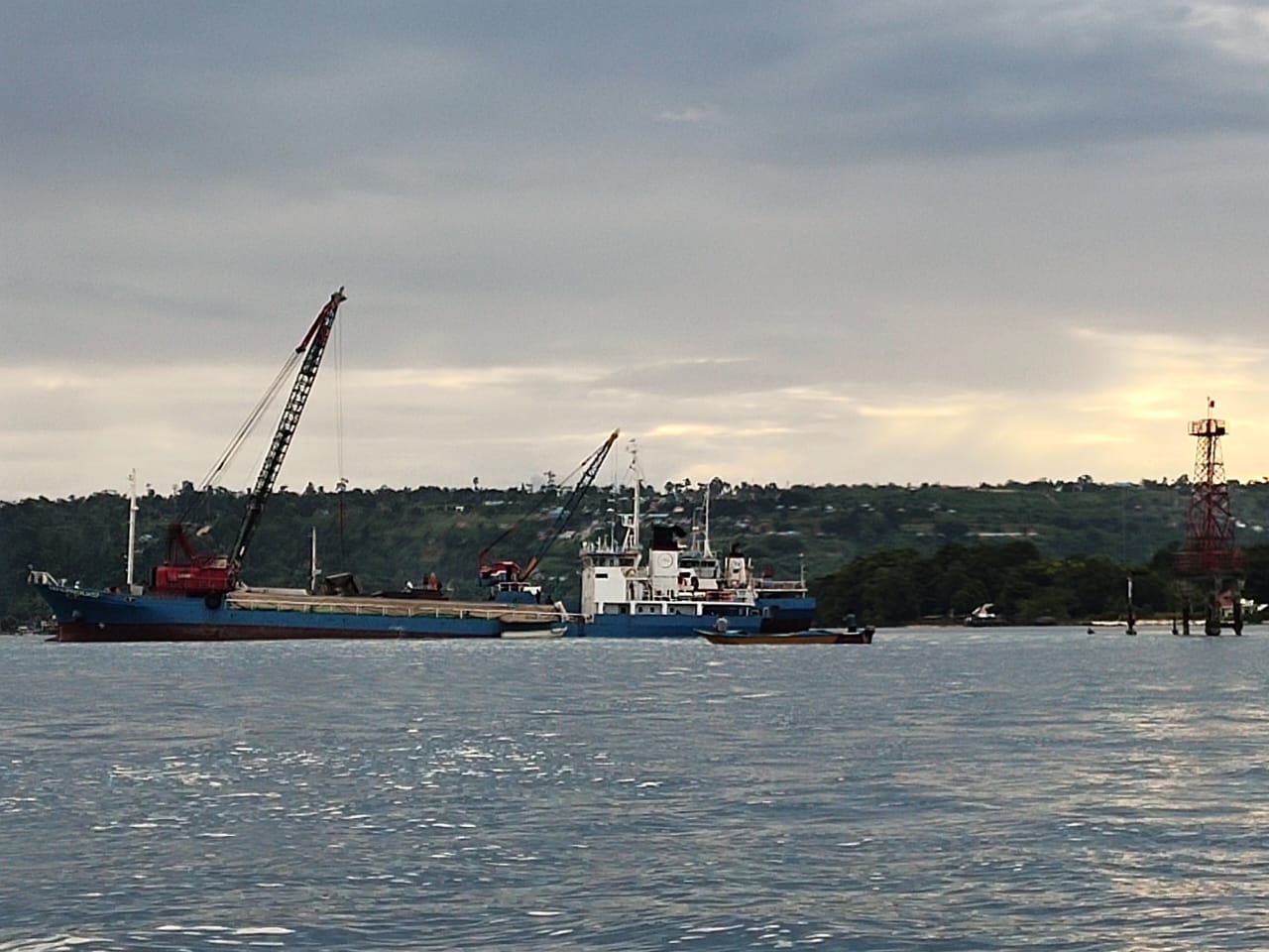 Tabrak Terumbu Karang, KAWAL PB : Kapal Cargo Indi Nurmatalia 07 Bertanggung Jawab 1 IMG 20210812 WA0000