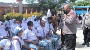 Kapolda Tinjau Giat Vaksinasi Merdeka di SMAN 2 Jayapura