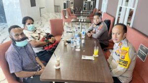 Kapolres Hesman Temui Cabup Erdi Dabi Sikapi Situasi Yalimo