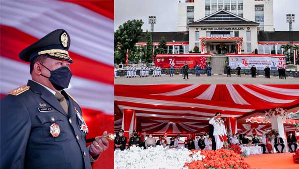 Pangdam Pattimura Hadiri Upacara HUT RI di Lapangan Merdeka Ambon