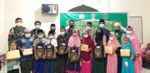 Sambut Tahun Baru Islam, Satgas TNI Bersama Warga dan Santri Doa Bersama
