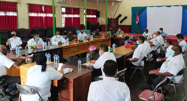 TNI Forkopimda Asmat Rakor HUT RI 76