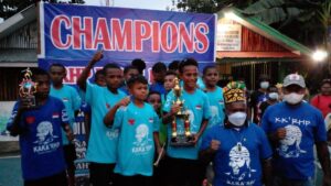 Tim Ampas FC Kampung Yoka Juara Turnamen Futsal Arcansas Cup U-13