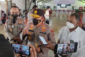 Vaksinasi Polda Papua Barat Dua Titik Lampaui Target