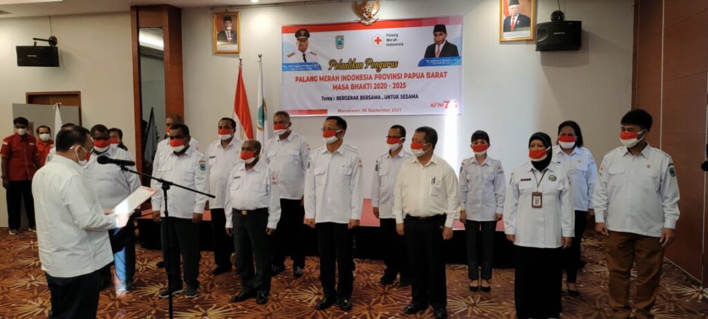 Pengurus PMI Papua Barat Resmi Dilantik, Sekjend Titip Dua Hal