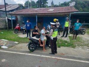 Puluhan Kendaraan Terjaring Dalam Operasi Patuh Mansinam Polres Manokwari
