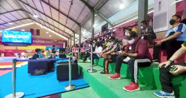 Klaster Merauke : Laga Cabor Wushu Berjalan Aman dan Lancar
