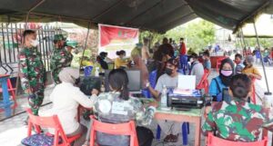 Kodam Cenderawasih – FKUB Keerom Gelar Serbuan Vaksinasi