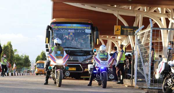 Pengamanan PON Kontingen 3 Cabor