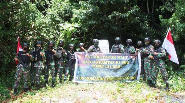 Satgas TNI Patroli patol MM 1