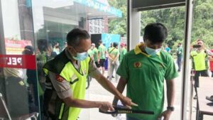 Personel Gabungan Amankan Laga Cabor Tenis Lapangan PON XX