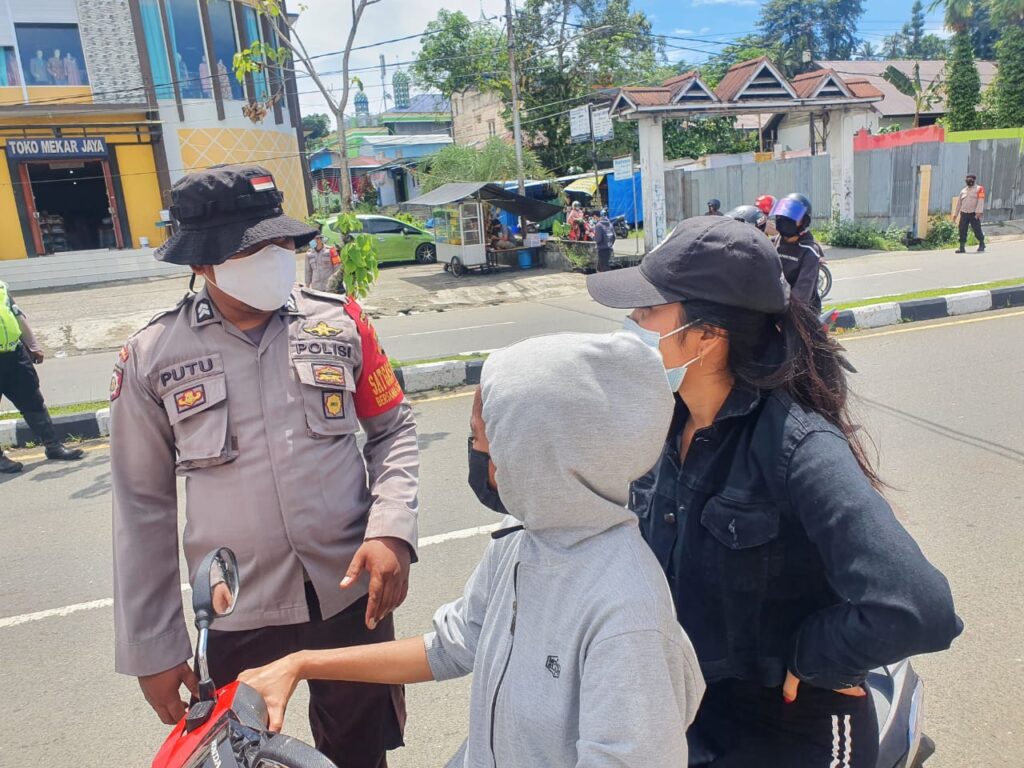 Manokwari PPKM Level 4, Satgas KRYD Polda PB Himbau Taat Prokes
