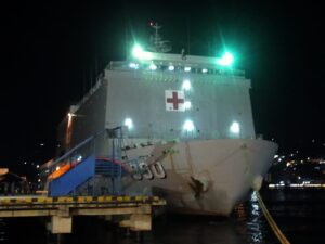 Dukung Gebyar Vaksinasi, KRI dr. Soeharso-990 Tiba di Pelabuhan Jayapura