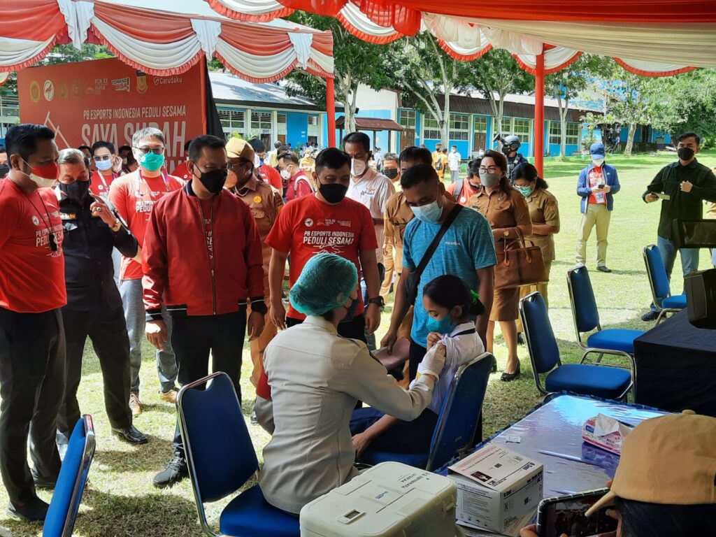 PBESI Gelar Vaksinasi, Target 5 Ribu Vaksin Pejalar SMP di Kota Jayapura