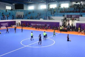 Brimob Nusantara Amankan Pertandingan Futsal PON XX di Timika