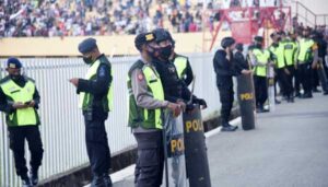 Ratusan Personil Gabungan Kawal Ketat Laga Semifinal Sepak Bola