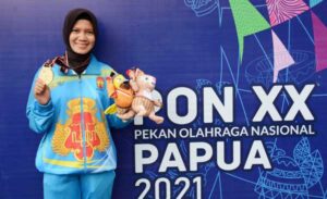 Polwan Peraih Emas PON XX Ini Terkesan Keramahan Masyarakat Papua