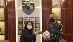 Kasdam Cenderawasih Terima Audiens Deputi V KSP Terkait Pembukaan PON XX