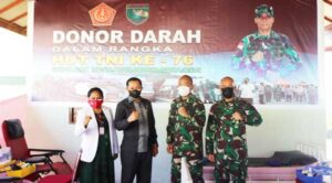 Kodam XVII Cenderawasih Gelar Donor Darah Jelang HUT TNI ke 76