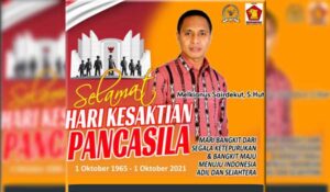 Ini Harapan Sairdekut di Momen Hari Kesaktian Pancasila 2021