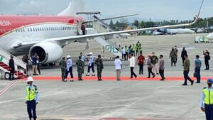 Presiden RI Beserta Rombongan Menuju Merauke