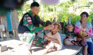 Satgas TNI Gerak Cepat Bantu Axel Yarangga Penderita Infeksi Mata di Pegubin