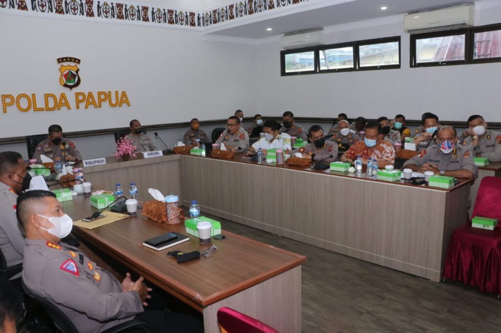 Polda Papua Gelar Rakor Persiapan Pengamanan Peparnas XVI 2021