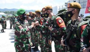 Satgas Pamrahwan Maluku Diganti Yonarhanud 11/Wira Bhuana Yudha
